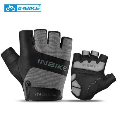 China Screen Touch INBIKE Summer Half Finger Road Bike Gloves Men Women Men Thickened Palm Protection Bicycle Gym Sports Cycling Gloves for sale