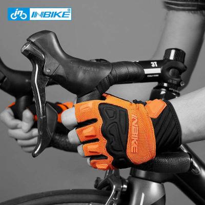 China Inbike Half Finger Unisex Outdoor Cycling Outdoor Exercise Cushioning Breathable Gloves Gloves Racing Racing Gloves for sale