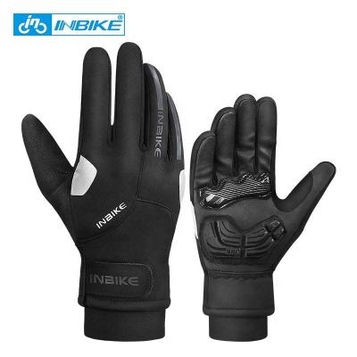 China Screen Touch Inbike GEL Shockproof Protection Cycling Full Finger Sports Gloves Men Women Winter Bicycle Gym Fitness MTB Bike Gloves for sale