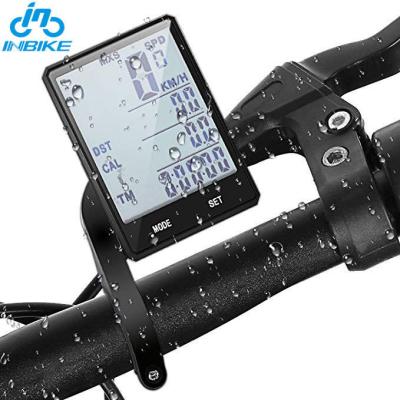 China Waterproof/Wireless Bicycle Digital Speedometer Odometer Handlebar Mount Bike Computer Backlight INBIKE Exercise CE Certified for sale