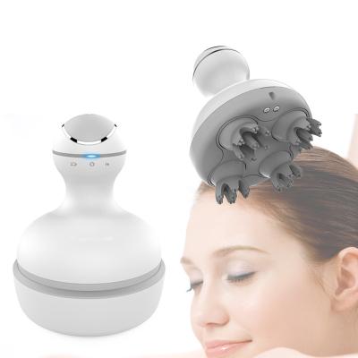 China With Airbag Compression Health Care Shoulder Neck Deep Tissue Body Massager Waterproof Cordless Smart Kneading Scalp Massager Electric Head Massager for sale