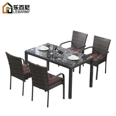 China Leisure modern rattan furniture rattan chair hotel dining room outdoor table chair engineering custom modern rattan chair for sale