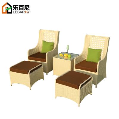 China Shun Huang Direct modern for outdoor furniture five chair garden courtyard balcony leisure rattan table and hotel hotel for sale