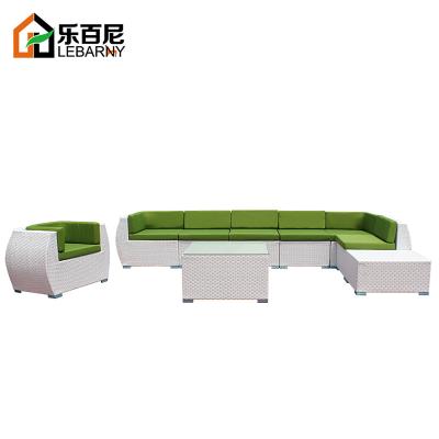 China Outdoor Rattan Sofa Leisure Garden Rattan Lounge Chair Combination Balcony Furniture Modern Outdoor Rattan for sale