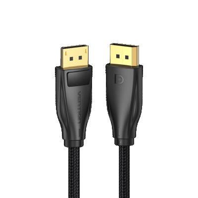 China Vention car braided cable 1M 10m to displayport 1.4 gold plated DP 8k male to male fiber optic cable 60HZ compatible 144HZ for sale