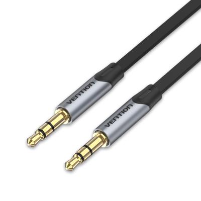 China Car Vention Stereo Earphone Jack Cell Phone Auxiliary Adapter wire aux audio cable. aluminum cable 3.5mm plate for sale