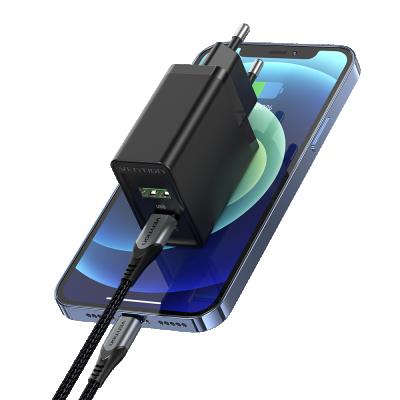 China UniversalÂ   Palladium Micro Fast Wall Charger Mobile Phone CE Adapter Vention USB 18W 20W Dual Port Charger for sale