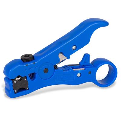 China Multifunctional Telecommunication Vention KEBL0 Coaxial Cable Stripper Blue for sale