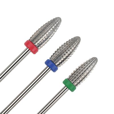 China Tungsten Carbide 6mm Diameter Shaft Shape Tungsten Carbide Nail Super Sharp Drill Bit For Nail Beauty for sale