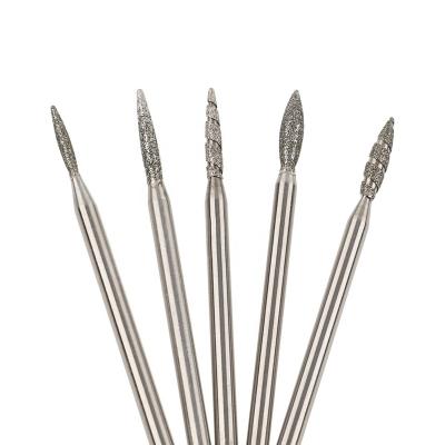 China New Stainless Steel Diameter 1.8mm Style Spiricle Diamond Nail Drill Bit Cuticle Bit for sale