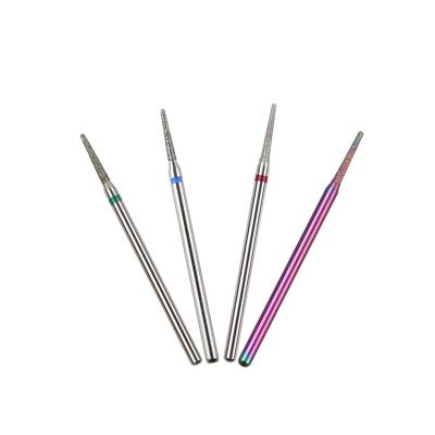 China Stainless Steel Diamond Burs To Clean Dead Skin And Nail Nail Bit for sale