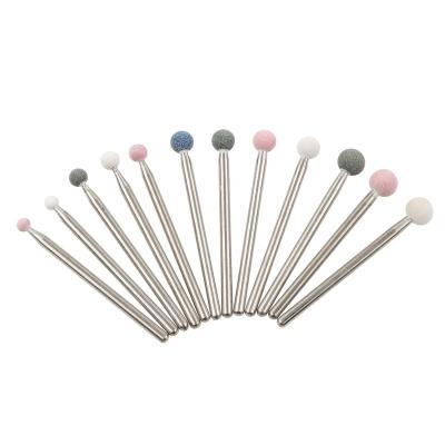 China High quality corundum all size BAL shapel ceramic corundum nail drill bit the nail and foot for sale