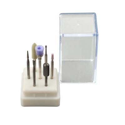 China Long Life 7pcs Assorted Super Sharp Type Ceramic Tungsten Carbide Diamond Nail Bits Set for sale