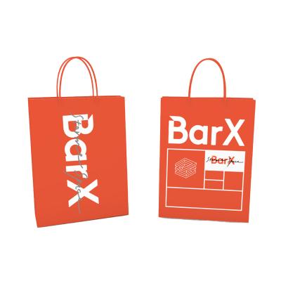 China 2022 New Recyclable Portable Garment Universal Packaging Gift Paper Bag for sale