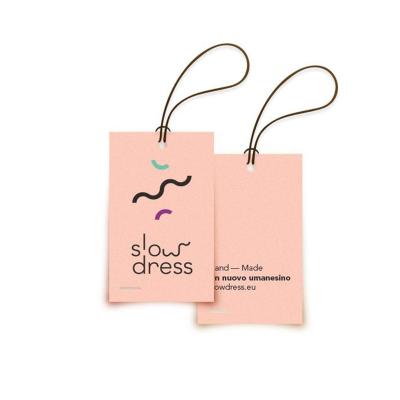 China Other Design Free Custom Brand Plastic Seal Hang Tags String With Own Logo for sale