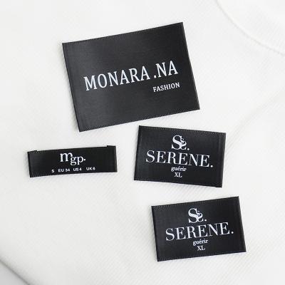 China Other Eco Friendly Recycle Garment Logo Neck Custom Woven Labels For Apparel for sale