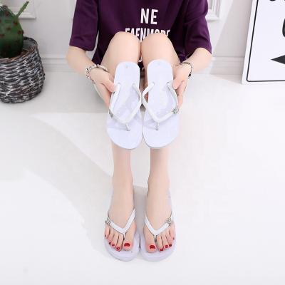 China China Wholesale Women's Summer Fashion Trend Fashion Trend Flip Flops Soild Color Flat Slippers Slippers for sale