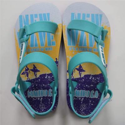 China Children's Summer Breathable Sandals Boys Soft Comfortable Children's Shoes Printed Printed Flat Slippers for sale