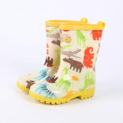 China Fashion Trend Fashion Kids Rain Boots Rubber Boots Wholesale Kids Waterproof Boys Girls Raining Shoes for sale