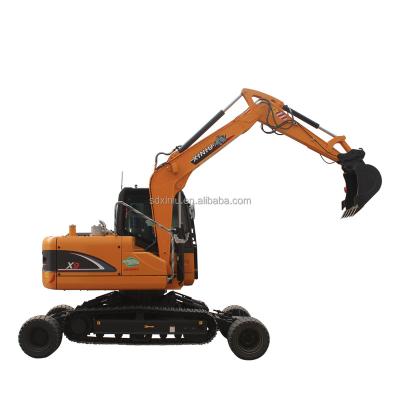 China Construction worksÂ   Hot Sales Rhinoceros x9 Mini Wheel-Crawler Excavator for sale