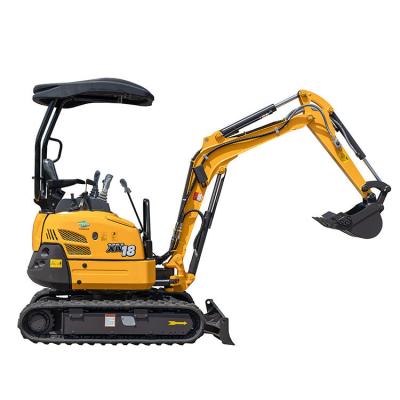 China CE EPA Xiniu high quality small and flexible 1.6 ton XN18 mini excavator from cheap building material stores for sale