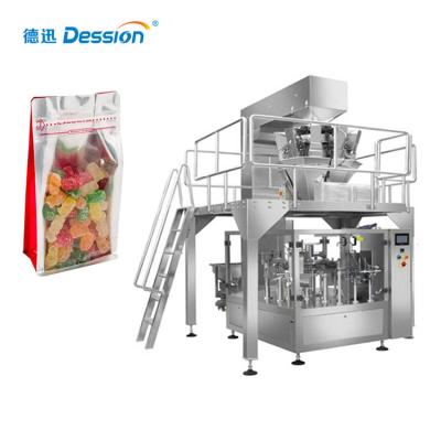 China High Efficiency Rack Up Pouch Bear Candy Packing Machine Small Granule Premade Bag Gummy Packing Machine for sale