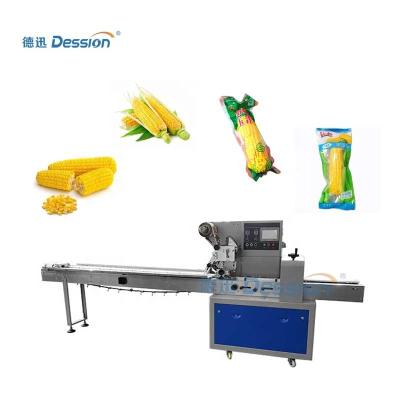 China Full automatic food dession wrapping and sealing machine for frozen vegetable and salad brand supplier for sale