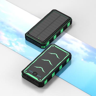 China Smartphone/Tablet New Arrival PD18W Outdoor Waterproof High Capacity 20000mah Power Solar Wireless Charging Bank for sale