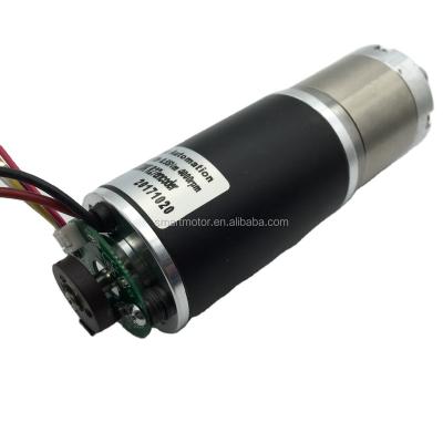 China 38mm High Torque Drip Proof DC Motor, OPTION with Magnet Encoder 2ppr 16ppr and Planetary Gearhead for sale