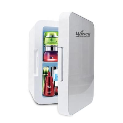 China YHI08 Mini Refrigerator Geladeira Cost Sales Portable Makeup Cooler And Warmer Mini Car Electric Cosmetic Refrigerator Low Noise for sale