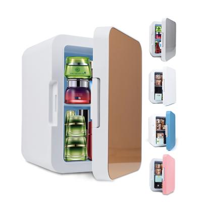 China YHI08 8L low noise portable cosmetic display customize fridge sales minibar home skin care mini fridges for sale