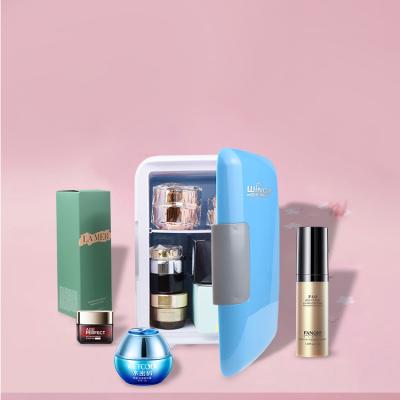 China YHI04 Hot Sale 4L Low Noise Beauty Fridge For Cosmetics Mini Portable Custom Car Use 12v Thermoelectric Makeup Fridge for sale