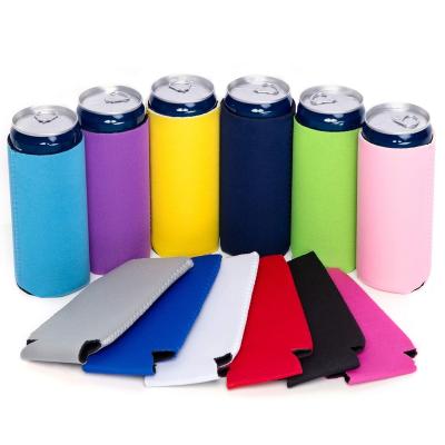 China Fashion Promotion Cheap Soft Beer Can Cooler Covers Insulated Slim Sleeve Neoprene Wine Bag Pouch for sale