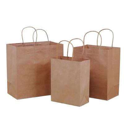 China Custom Recyclable For Food Grade Kraft Paper Bag Recycled Brown Paper Bag With Logo Printed Kraft Paper Bag for sale