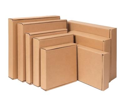 China Dark Recycled Materials Compression Edging Tightly Fits Large Custom Logo Plywood Shipping Box for sale