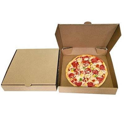 China Recycled Materials Custom Printed Size Pizza Box Food Grade Corrugated Cardboard Cardboard Pizza Box for sale