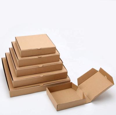 China Recycled Materials Custom Printed Size Pizza Box Food Grade Corrugated Cardboard Cardboard Pizza Box for sale