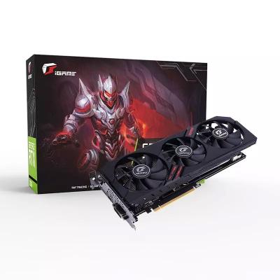 China Colorful workstation iGame GTX 1660 6G C PC game graphics card support purchase gtx1660 gpu GDDR5 fan for sale