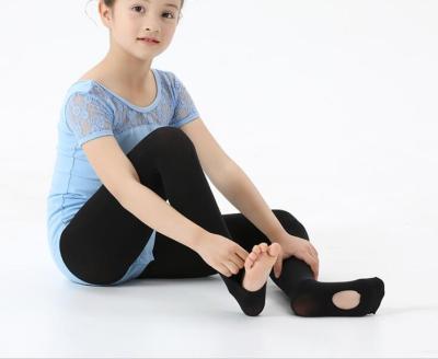 China High Elasticity Dance Pantyhose Breathable Ballet Dance Tights For Girls Convertible Ballet Tights for sale