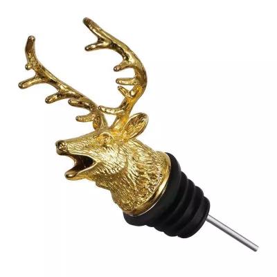 China Viable Hot Sell Buck Head Pourer and Deer Head Oil Pourer and Wine Animal Wine and Animal Pourer Pourer and Wine Stopper for sale