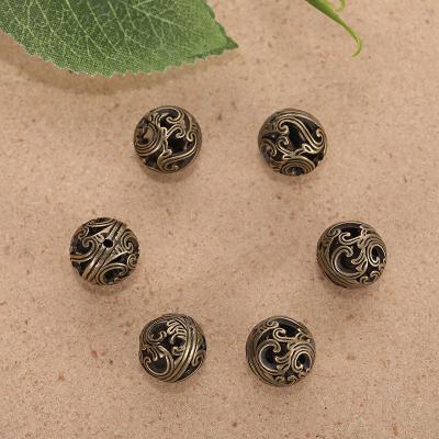 China Environmental friendly vintage charm bronze plated patterns do not ring pendant bells jewelry diy handmade materials for jewelry making for sale