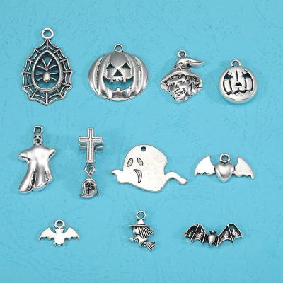 China Factory direct sales zinc alloy witch style horror ghost environmental friendly personality pendant for necklace making for sale