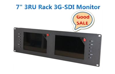 China Dual IPS Screen 19 inch Video Rackmount Monitor Firm & thin With Composite YPbPr for sale