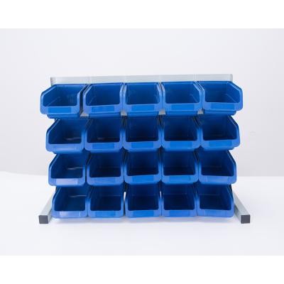 China Plastic Stackable Parts Stored Machine Storage Bins Metal Screw Storage Box for sale