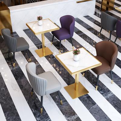 China Modern High Quality Nordic Restaurant Cafe Furniture 4 Upholstered Chairs For Dining Table for sale