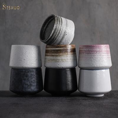 China Viable Customize High Quality Porcelain Pottery Ceramic Coffee Mug Without Handle for sale