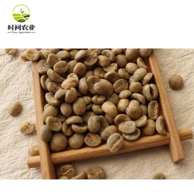 China Vietnam Strict Unroasted Arabica Test Green Coffee Beans 16-17> =70% for sale