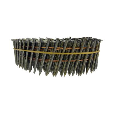 China High Quality Q235 Flat Screw Nails 15 Degree Wire Collated Coil Nails Pallet Nail 0.082