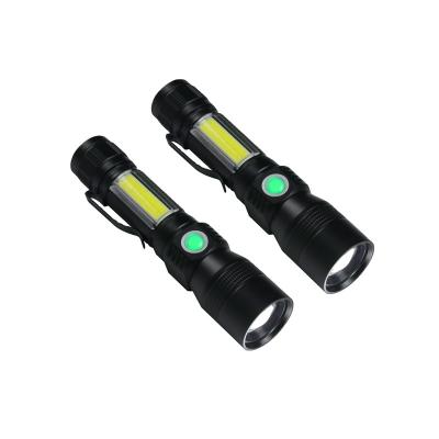 China Emergency UV Flashlight Rechargeable 3 in 1 LED Tactical Flashlights with Magnetic Base/Sidelight/7 Modes for sale