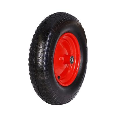 China Hotels Wholesale Pneumatic Inflatable 16 Inch Rubber Tire Wheel 4.80/4.00-8 For Steel Garden Cart Trailer Trolley Service Cart for sale